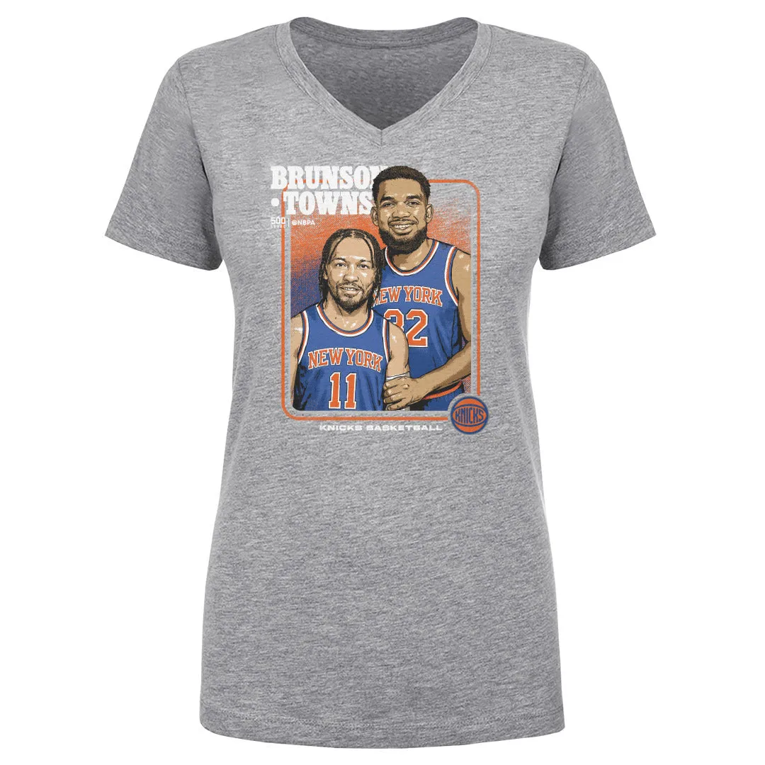 Jalen Brunson & Karl-Anthony Towns New York Knicks Step Brothers WHT sold by 500 Level product image thumbnail 3
