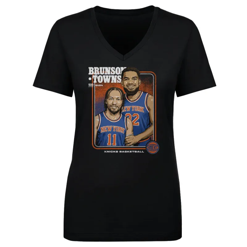 Jalen Brunson & Karl-Anthony Towns New York Knicks Step Brothers WHT sold by 500 Level