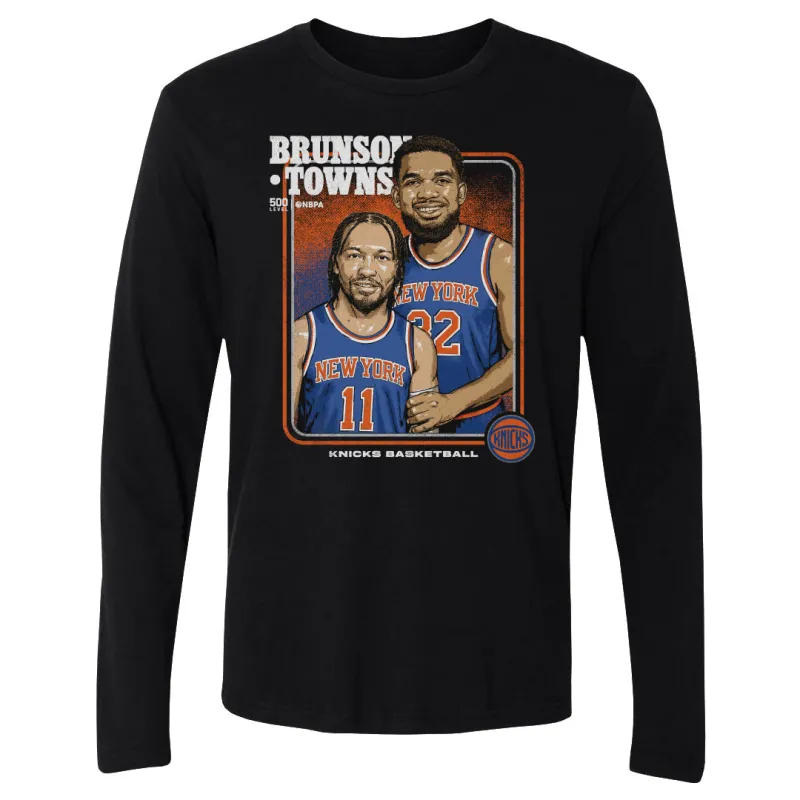 Jalen Brunson & Karl-Anthony Towns New York Knicks Step Brothers WHT sold by 500 Level
