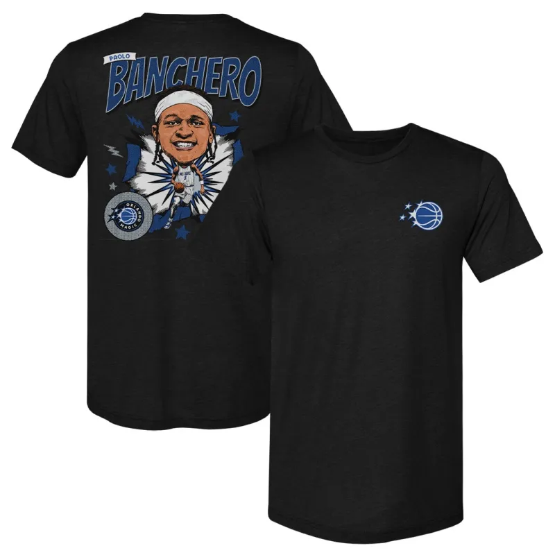 Paolo Banchero Orlando Magic Caricature F&B WHT sold by 500 Level