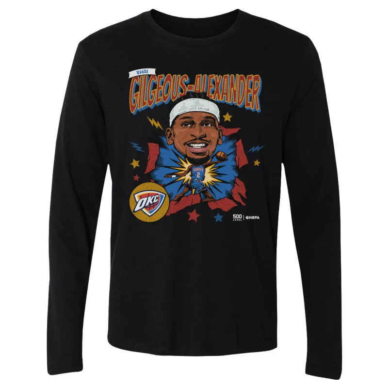 Shai Gilgeous-Alexander Oklahoma City Thunder Caricature Retro WHT sold by 500 Level