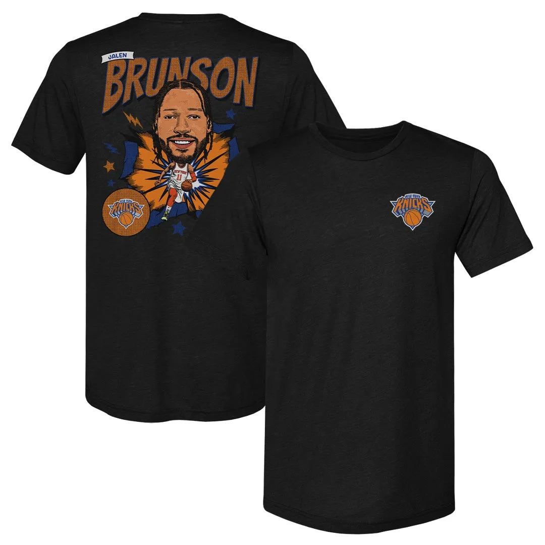 Jalen Brunson New York Knicks Caricature F&B WHT sold by 500 Level