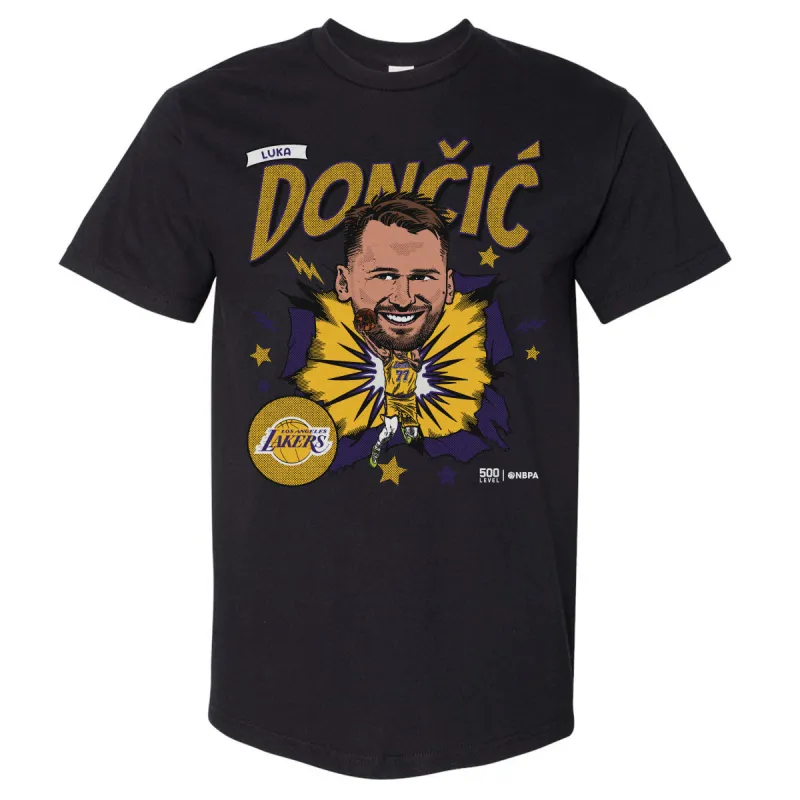 Luka Doncic Los Angeles Lakers Caricature WHT sold by 500 Level
