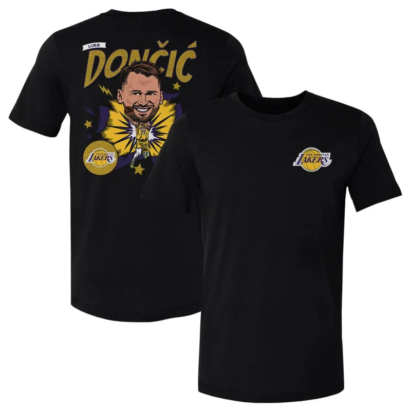 Luka Doncic Los Angeles Lakers Caricature F&B WHT sold by 500 Level