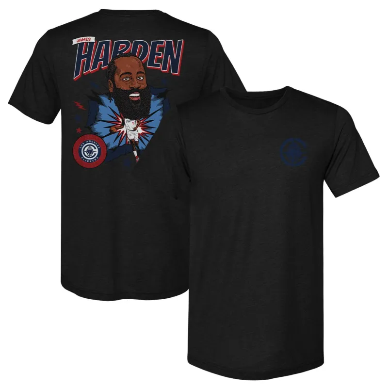 James Harden Los Angeles Clippers Caricature F&B WHT sold by 500 Level