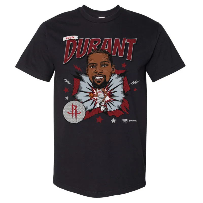 Kevin Durant Houston Rockets Caricature WHT sold by 500 Level