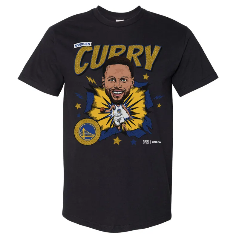 Steph Curry Golden State Warriors Caricature WHT sold by 500 Level