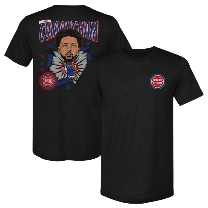 Cade Cunningham Detroit Pistons Caricature F&B WHT sold by 500 Level