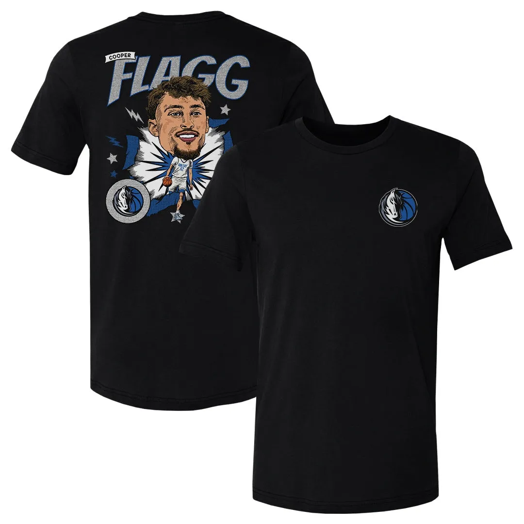 Cooper Flagg Dallas Mavericks Caricature F&B WHT sold by 500 Level