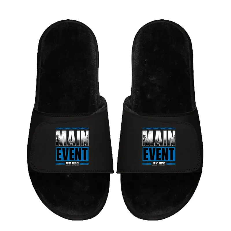Jey Uso Black Fur Slides sold by 500 Level