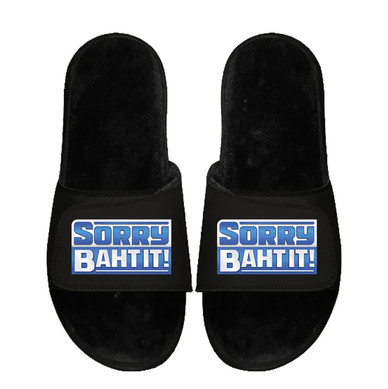 Pat McAfee Black Fur Slogan Slides sold by 500 Level
