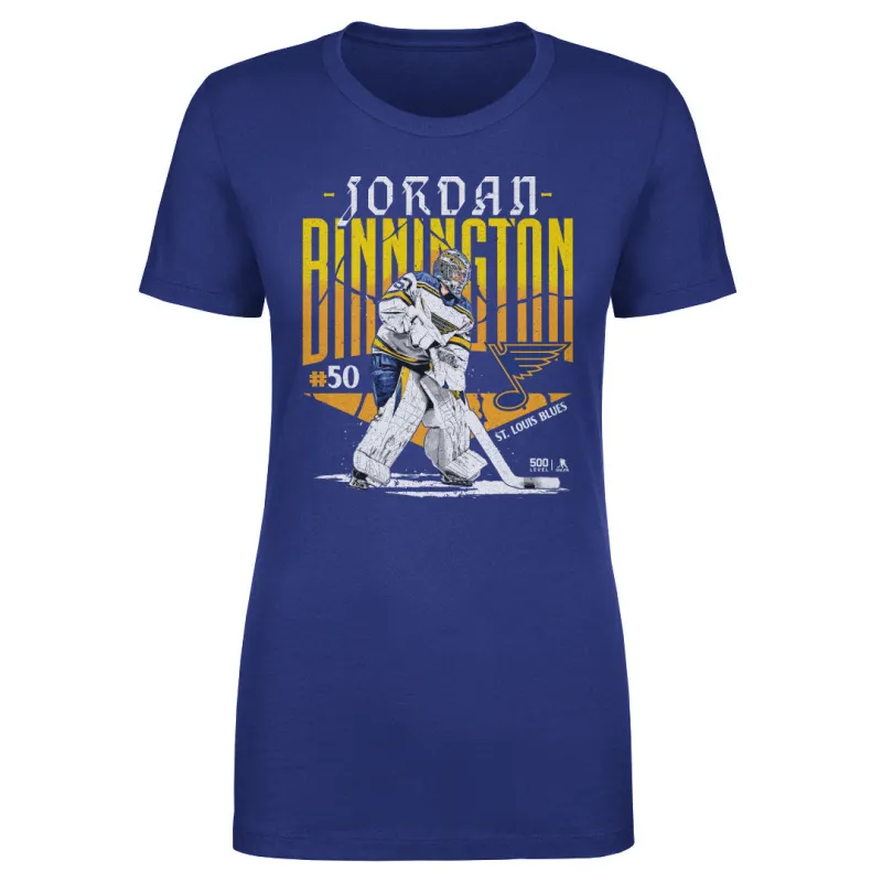 Jordan Binnington St. Louis Blues Player Name WHT sold by 500 Level