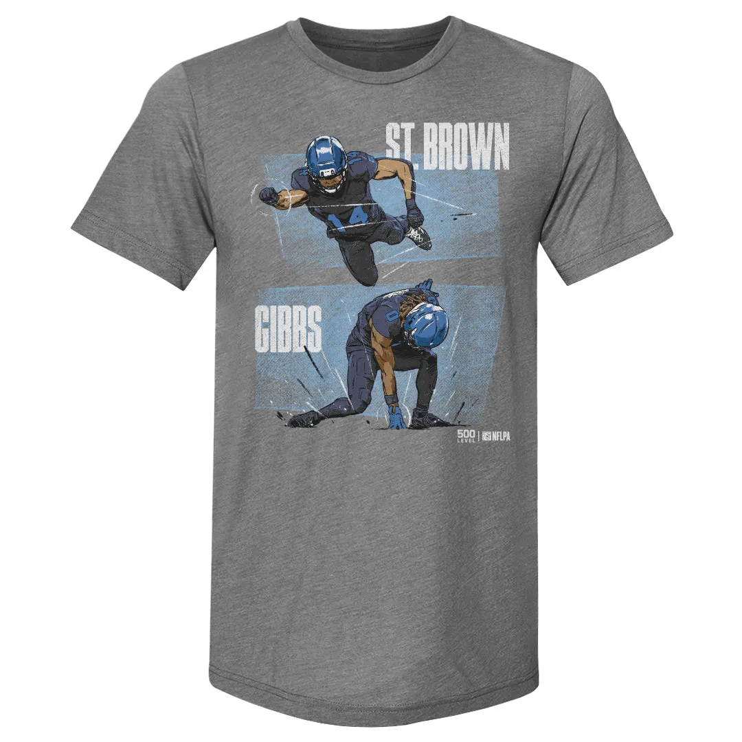 Jahmyr Gibbs & Amon-Ra St. Brown Detroit Dynamic Duo WHT sold by 500 Level product image thumbnail 2