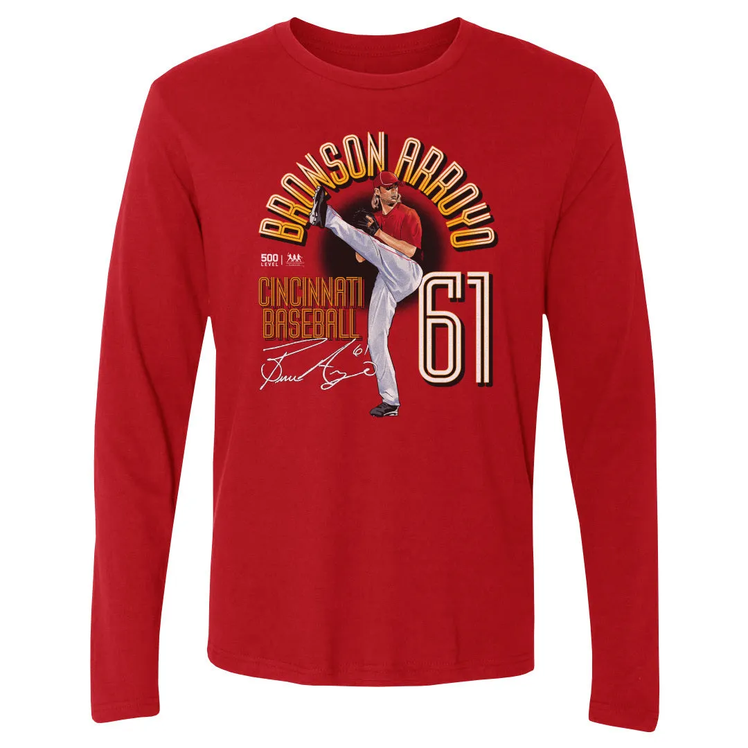 Bronson Arroyo Cincinnati Name Arc WHT sold by 500 Level