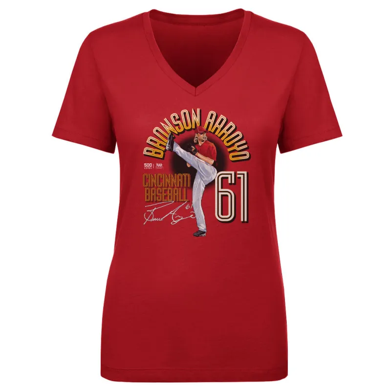 Bronson Arroyo Cincinnati Name Arc WHT made by 500 Level