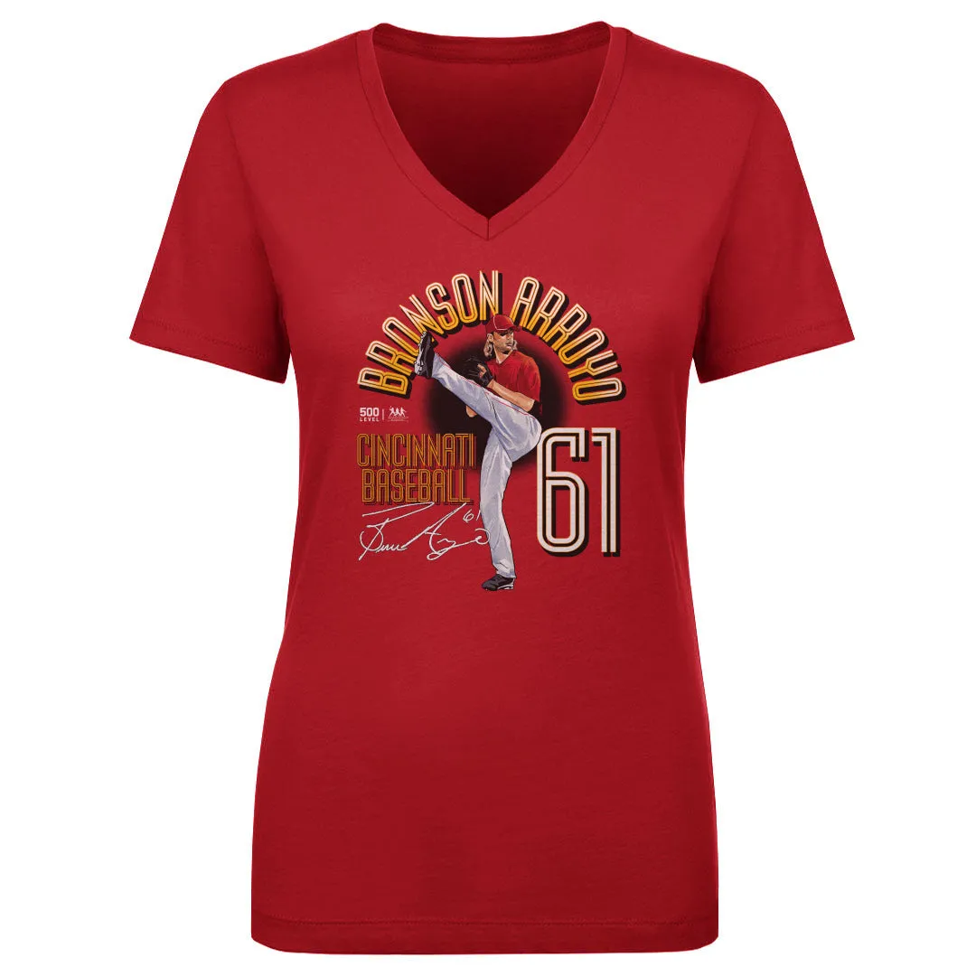 Bronson Arroyo Cincinnati Name Arc WHT sold by 500 Level