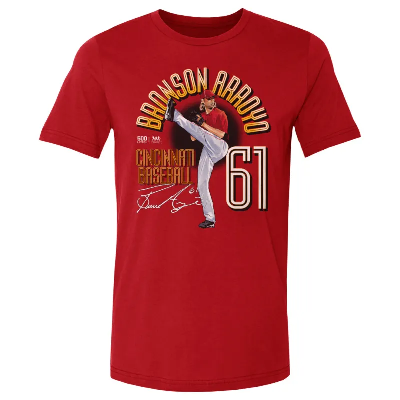 Bronson Arroyo Cincinnati Name Arc WHT sold by 500 Level