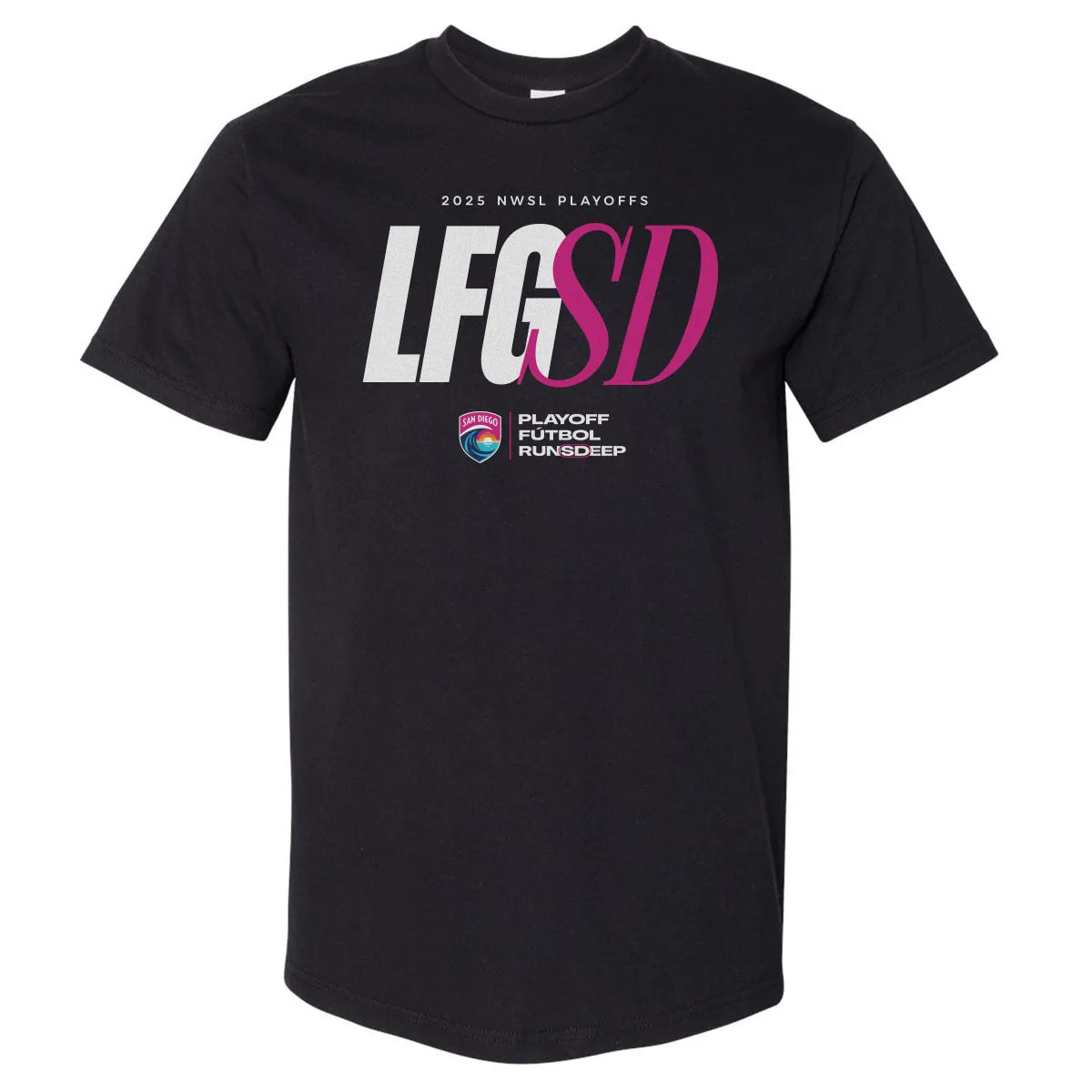 San Diego Wave FC LFGSD Playoffs 2025 WHT sold by 500 Level