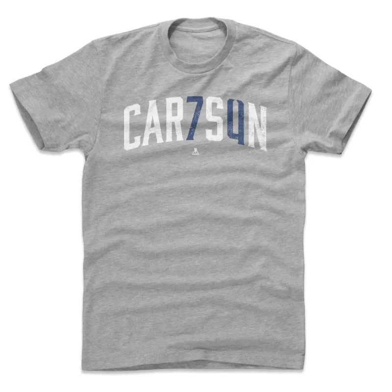 John Carlson Name Number W WHT sold by 500 Level