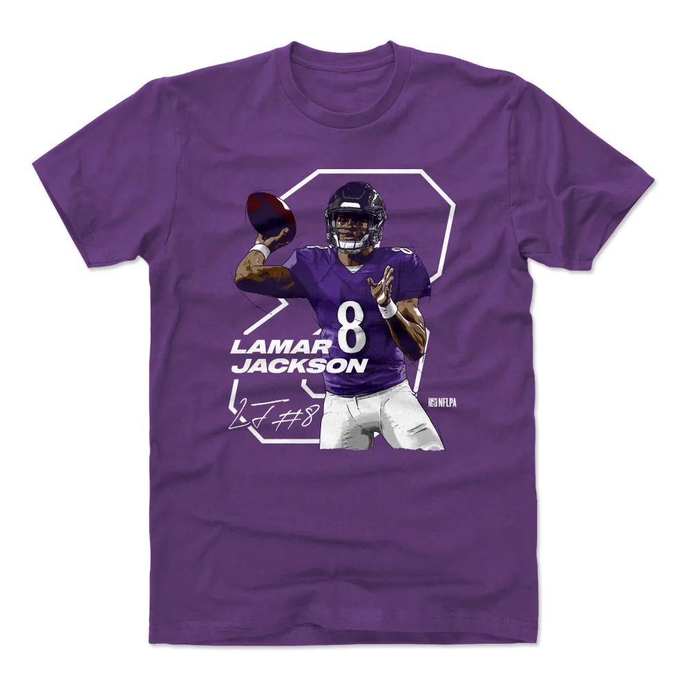 Lamar Jackson Offset W WHT sold by 500 Level product image thumbnail 2