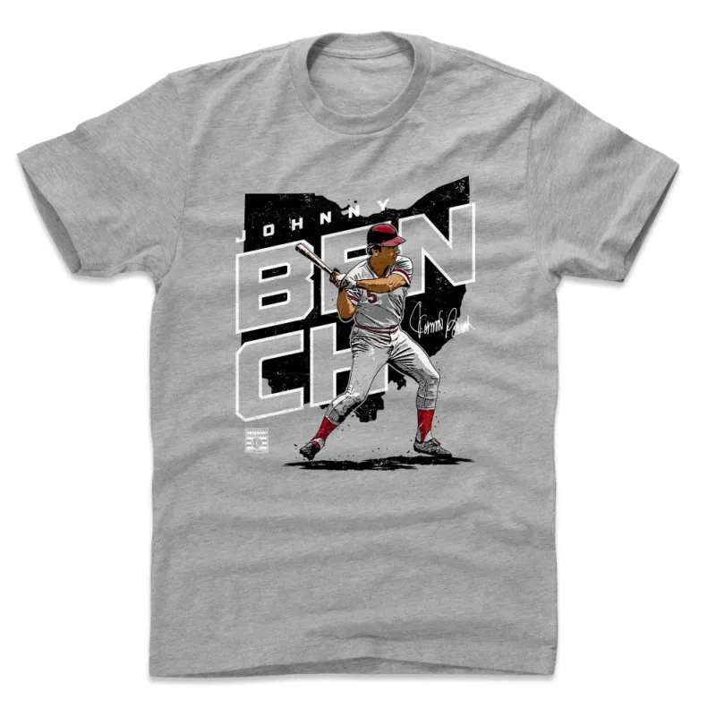 Johnny Bench Player Map K WHT sold by 500 Level