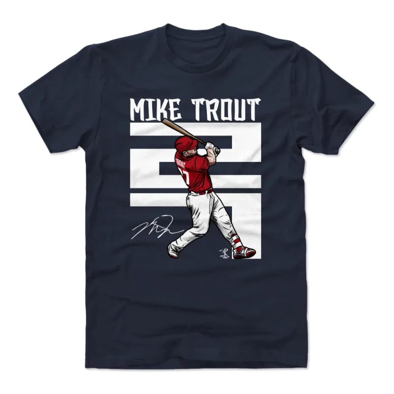 Mike Trout Number W WHT sold by 500 Level
