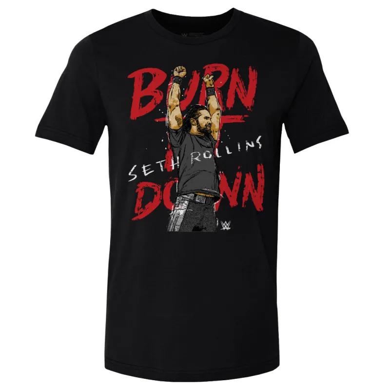 Seth Rollins Burn It Down WHT sold by 500 Level