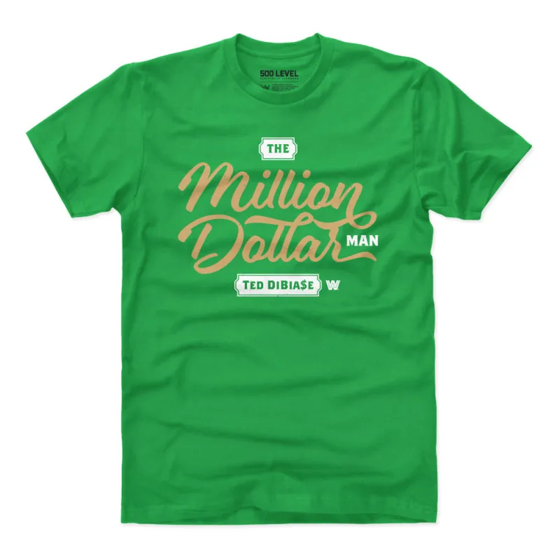 Ted DiBiase Million Dollar Man Font WHT sold by 500 Level