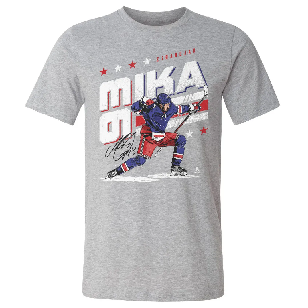 Mika Zibanejad Celebrate W WHT sold by 500 Level product image thumbnail 2