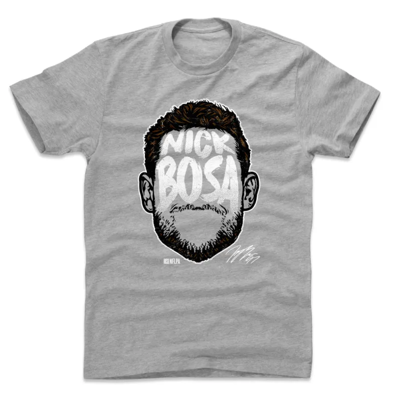 Nick Bosa Player Silhouette WHT sold by 500 Level