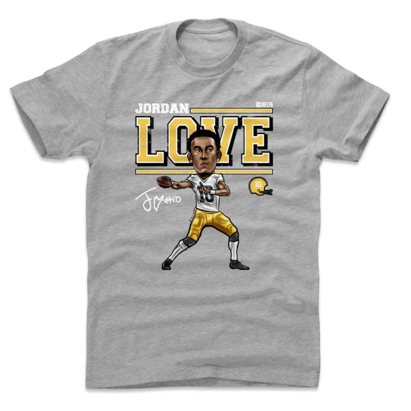 Jordan Love Cartoon WHT sold by 500 Level