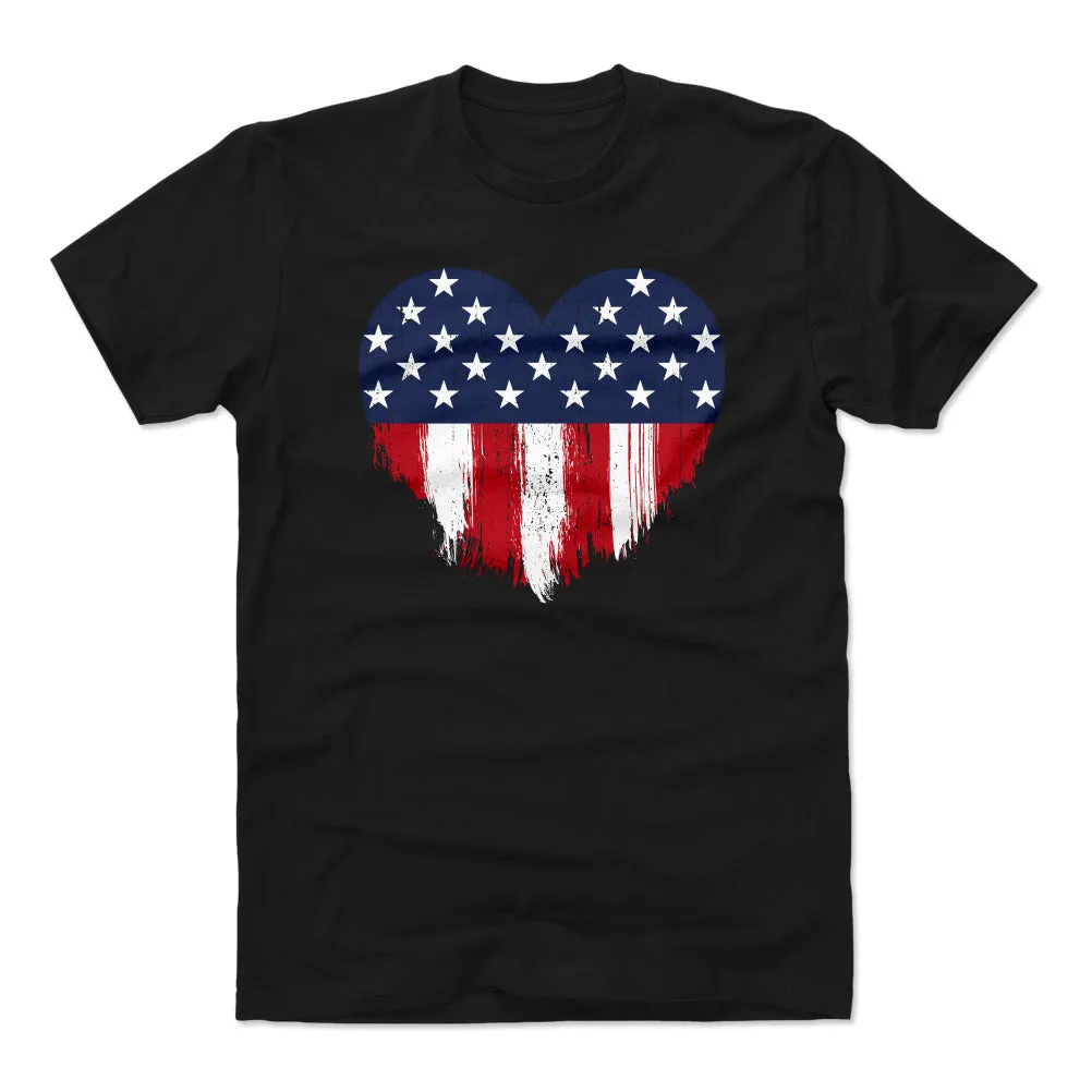 USA Flag Heart WHT sold by 500 Level