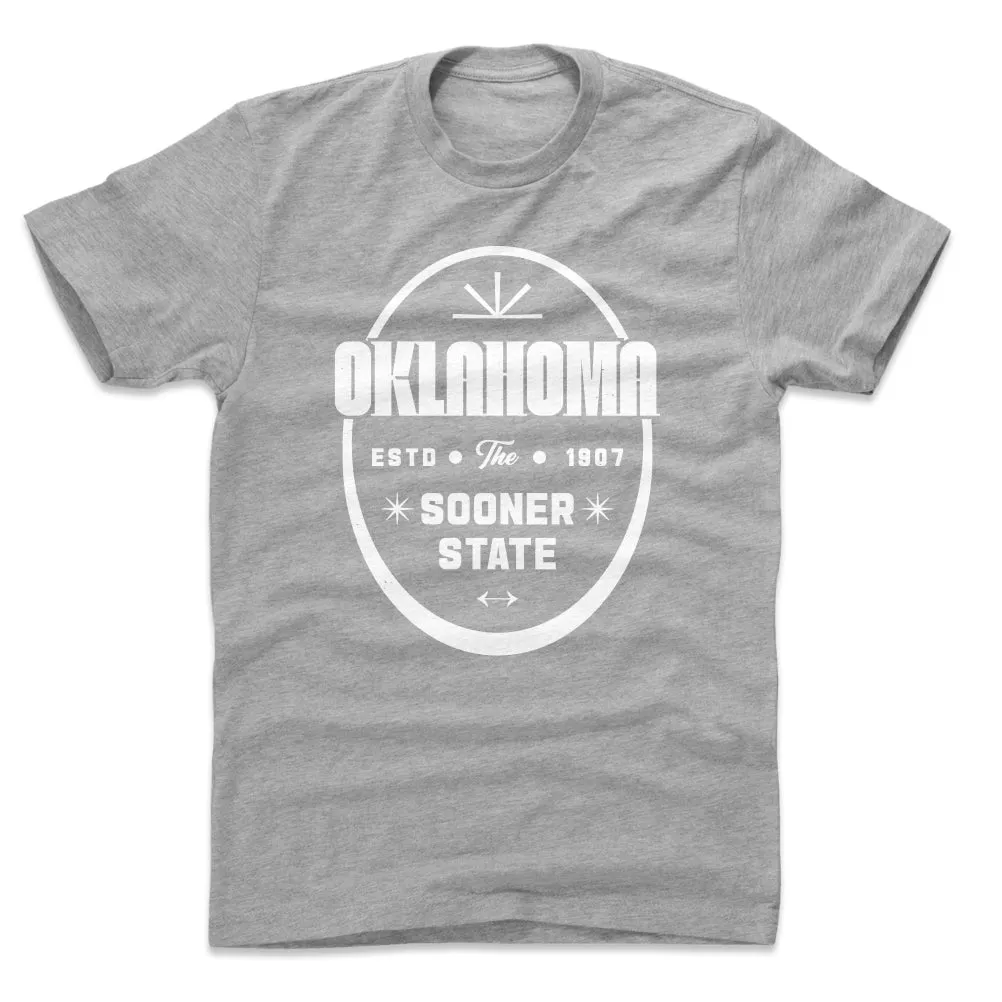 Oklahoma The Sooner State Badge WHT sold by 500 Level