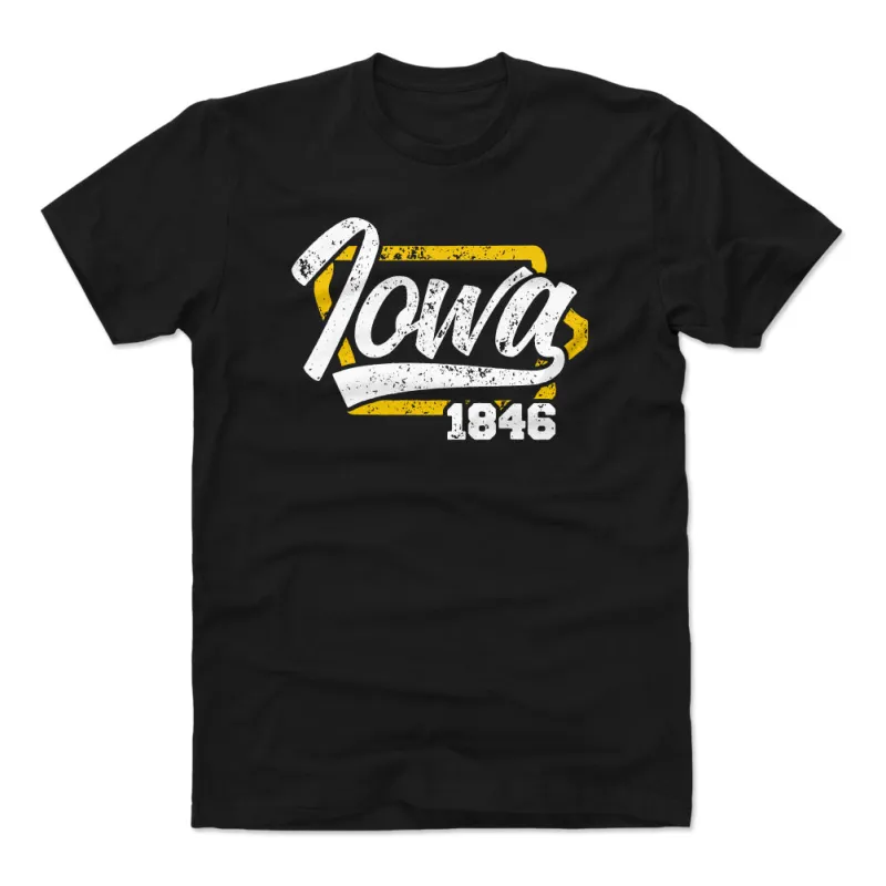 Iowa State Map Script WHT sold by 500 Level