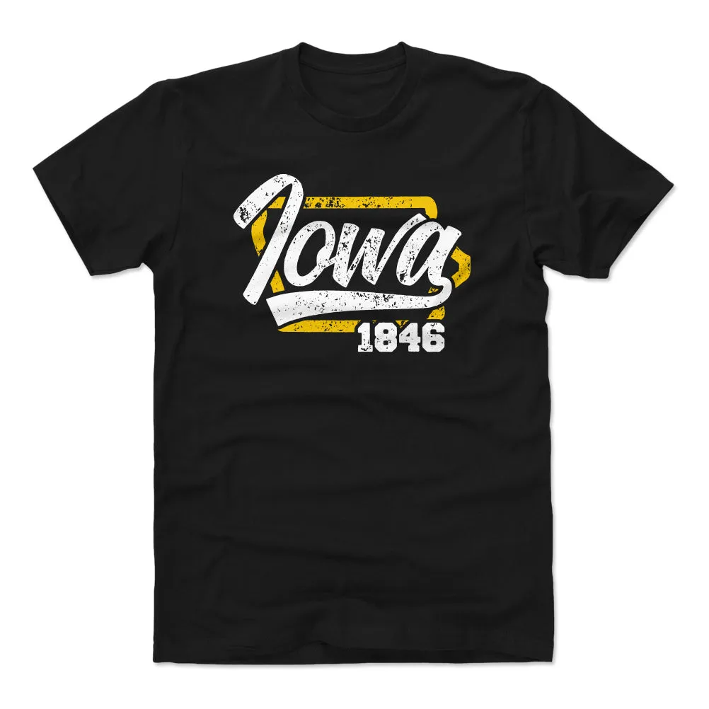 Iowa State Map Script WHT sold by 500 Level