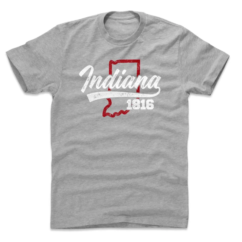 Indiana State Map Script WHT sold by 500 Level