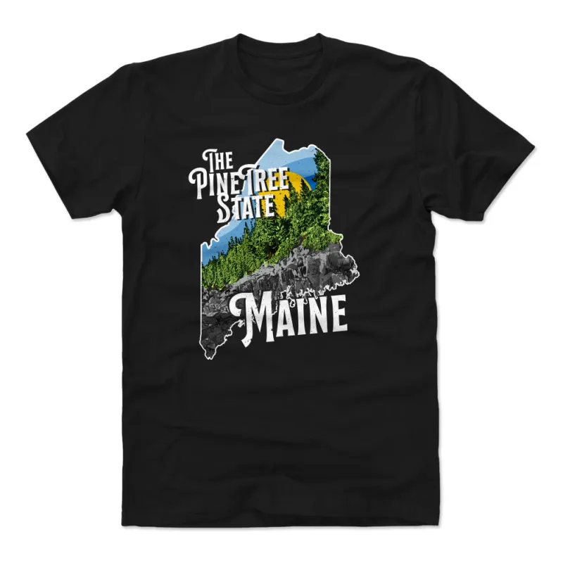 Maine The Pine Tree State Silhouette WHT sold by 500 Level