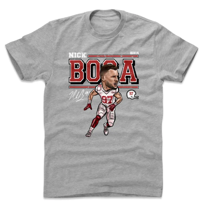 Nick Bosa Cartoon WHT sold by 500 Level