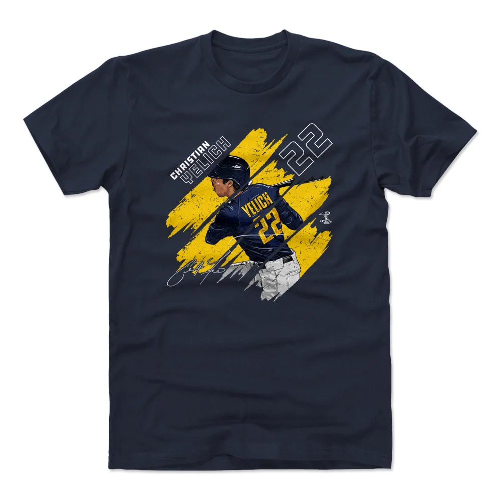 Christian Yelich Stripes WHT sold by 500 Level product image thumbnail 2