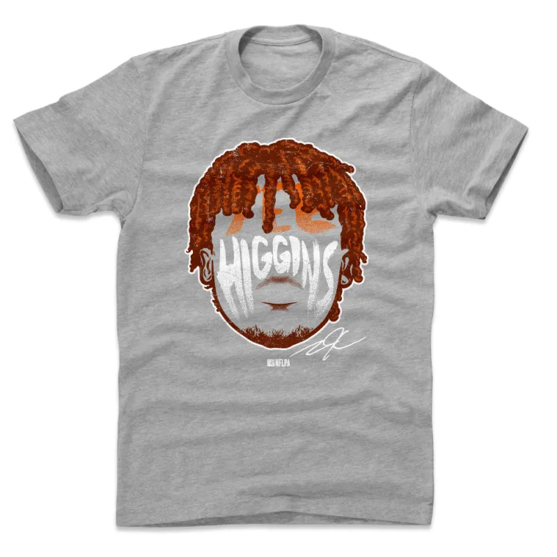 Tee Higgins Player Silhouette WHT sold by 500 Level