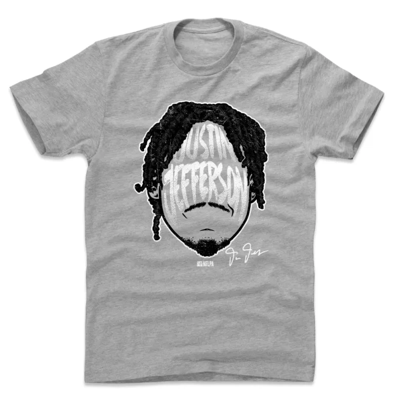 Justin Jefferson Player Silhouette WHT sold by 500 Level