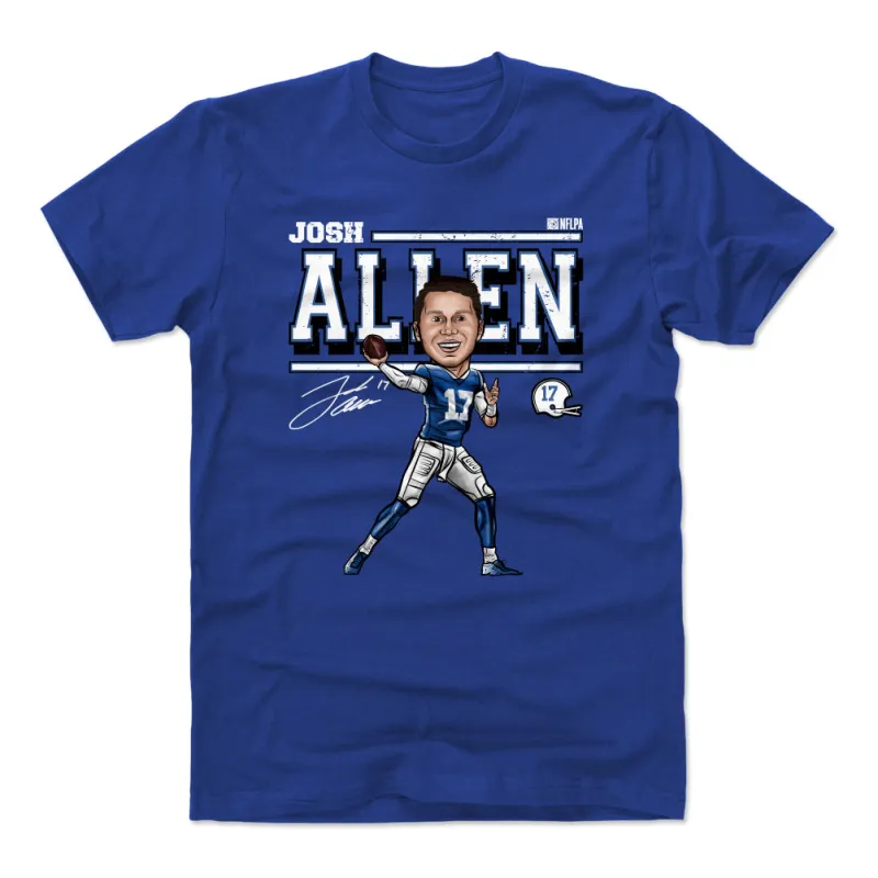 Josh Allen Cartoon WHT sold by 500 Level