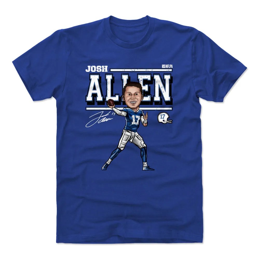 Josh Allen Cartoon WHT sold by 500 Level