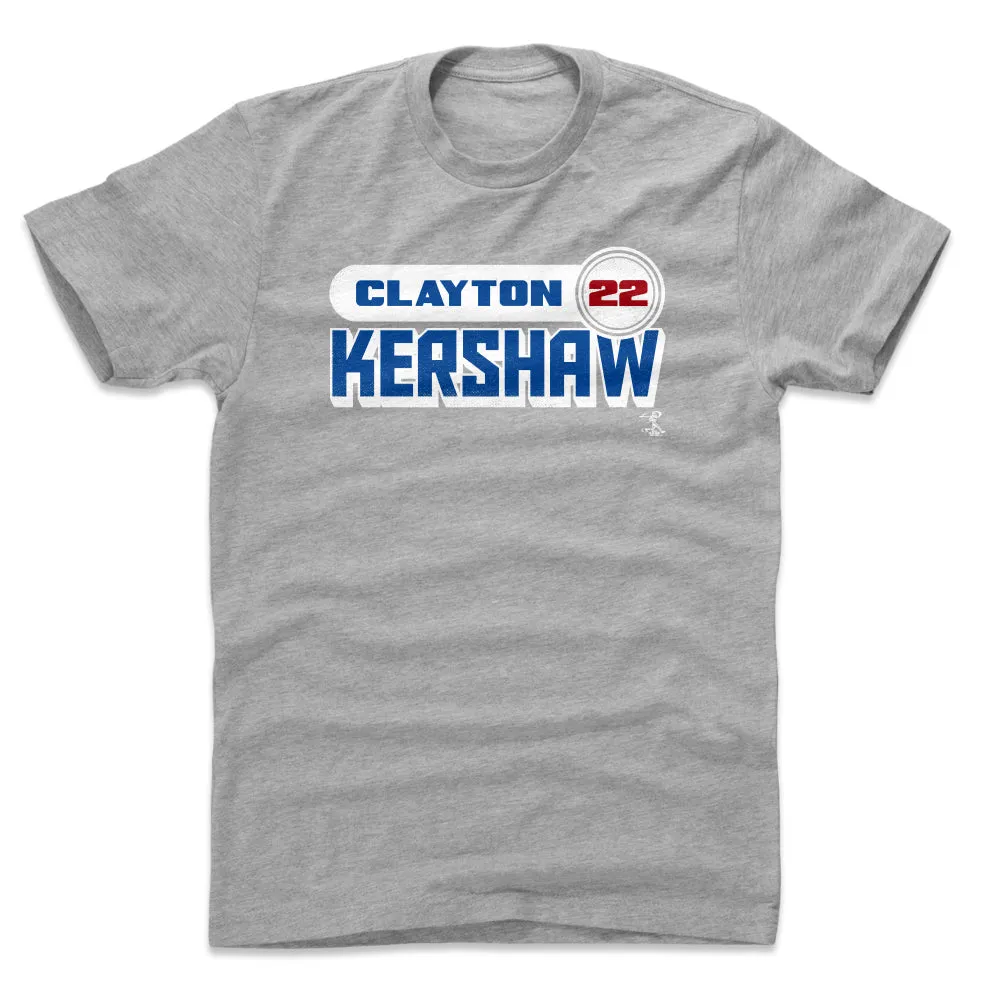 Clayton Kershaw Retro Font WHT sold by 500 Level