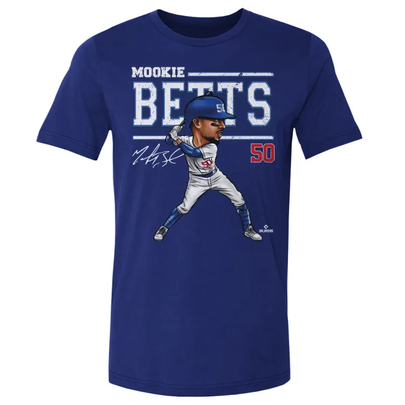 Mookie Betts Cartoon WHT sold by 500 Level