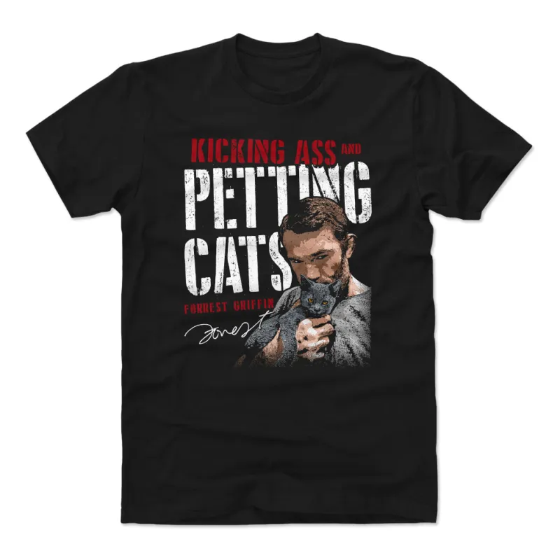 Forrest Griffin Kicking Ass And Petting Cats WHT sold by 500 Level