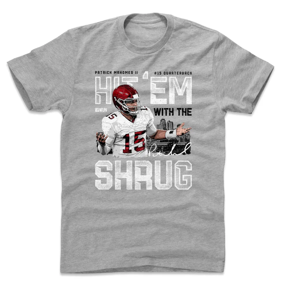 Patrick Mahomes Shrug WHT sold by 500 Level