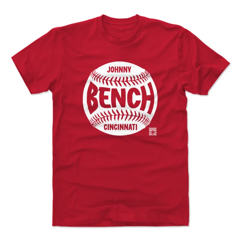 Johnny Bench Cincinnati Baseball WHT sold by 500 Level