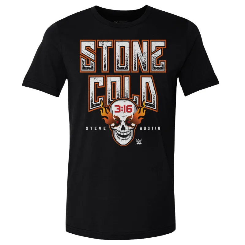 Stone Cold Steve Austin Fire Skull WHT sold by 500 Level