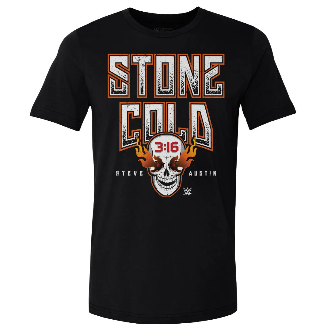 Stone Cold Steve Austin Fire Skull WHT sold by 500 Level